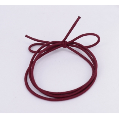 X008 hand made high elastic wine red and black hair bands